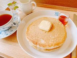 国産大麦のホットケーキ