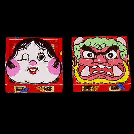 節分豆 升入りお面付き 70g×2個セット(1/15より順次発送)