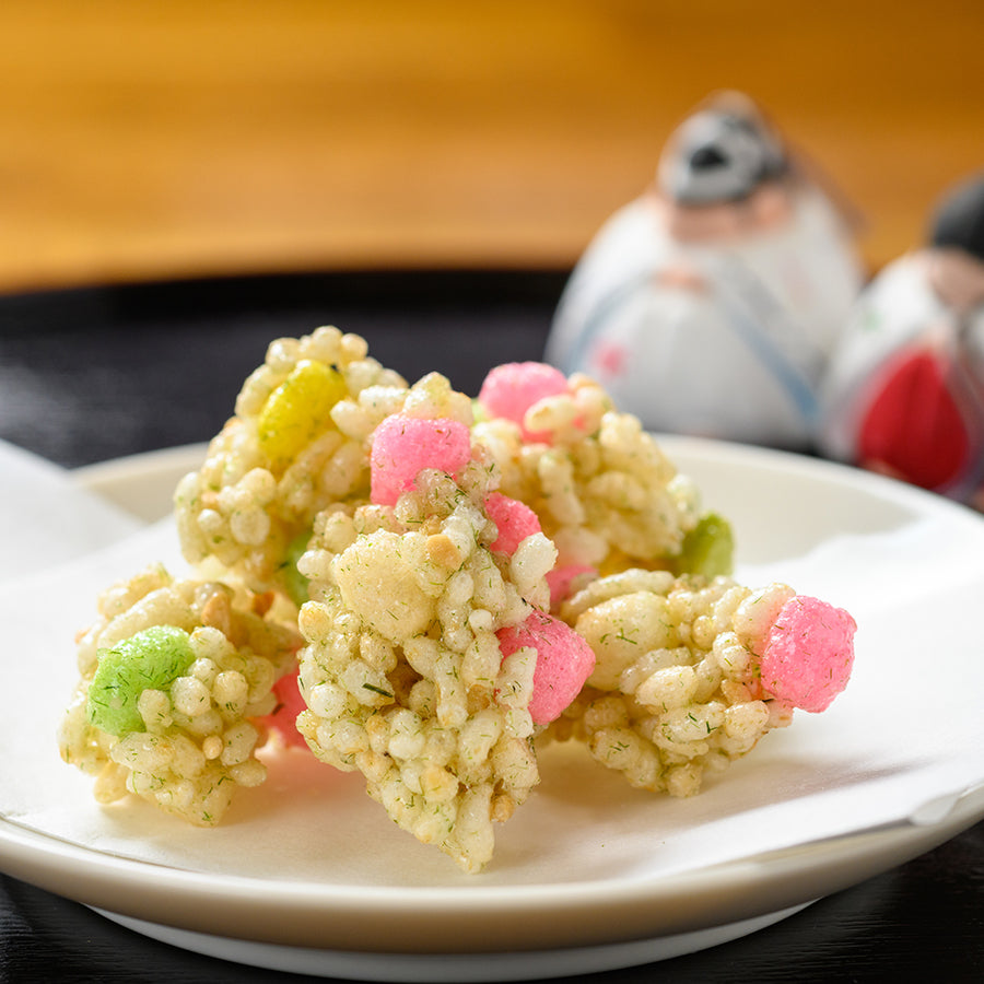 愛媛のひなあられ]ひなおこし青のり140g マエダ 握り豆