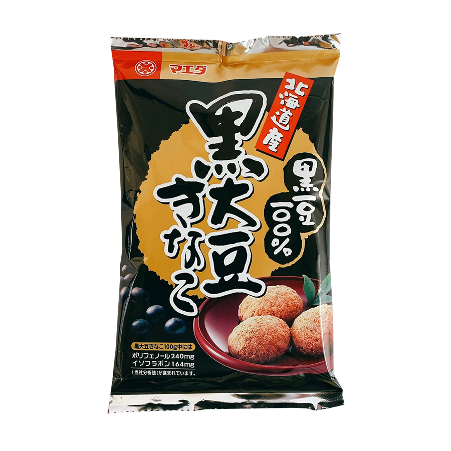 マエダ 黒大豆きなこ100g-北海道の黒豆でポリフェノール マエダ 黒大豆きなこ100g-北海道の黒豆でポリフェノール