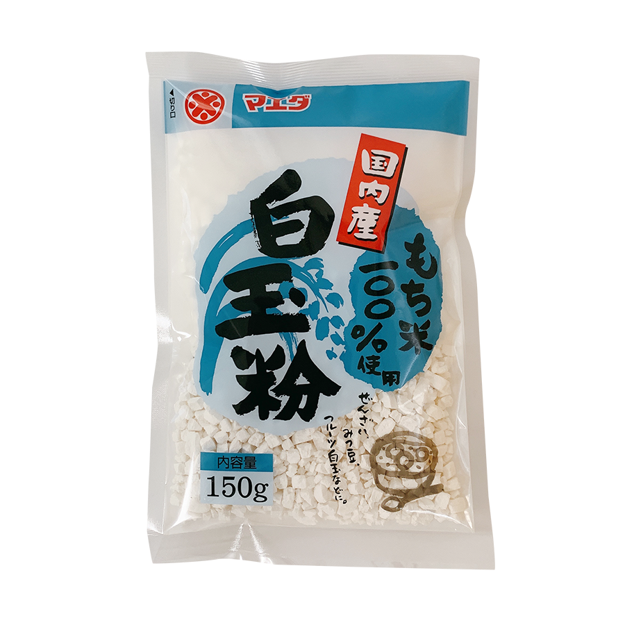 国産 白玉粉 最高級品　山平　種平商店　業務用　24kg（4kg×6袋） 国産白玉粉 150g | フルーツポンチ・いちご大福に | マエダ